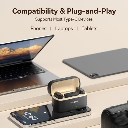 TELESIN Button Microphone for Phones（Type-C）