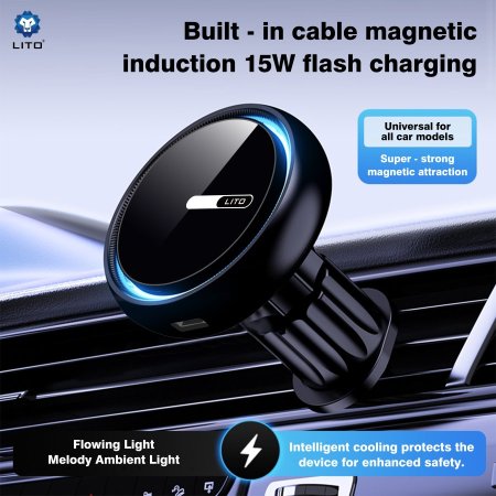 Magnetic Wireless charging car holder (LTW 07)
