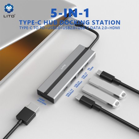 Type-C Hub adapter 5in1