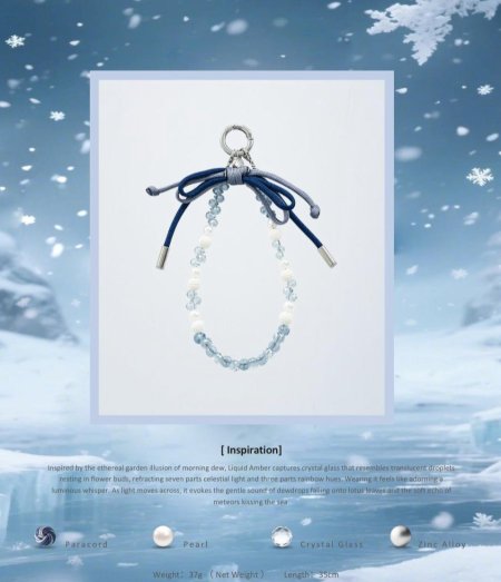 Liquid Amber(mocoll phone chain)