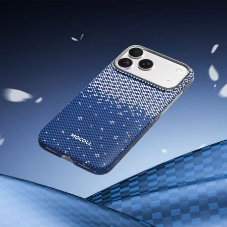 MOCOLL Kevlar Magnetic Circle Case ( iPhone 17 Pro Max Blue )